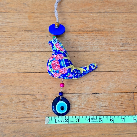 Wall Decorating Amen Bird Blue Evil eyes 12"×5" - Picture 8 of 8